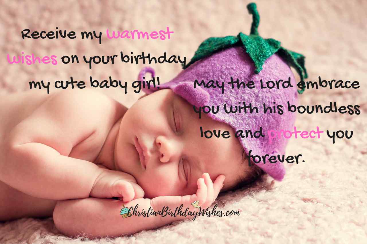 Warmest Wishes For Cute Baby Girl