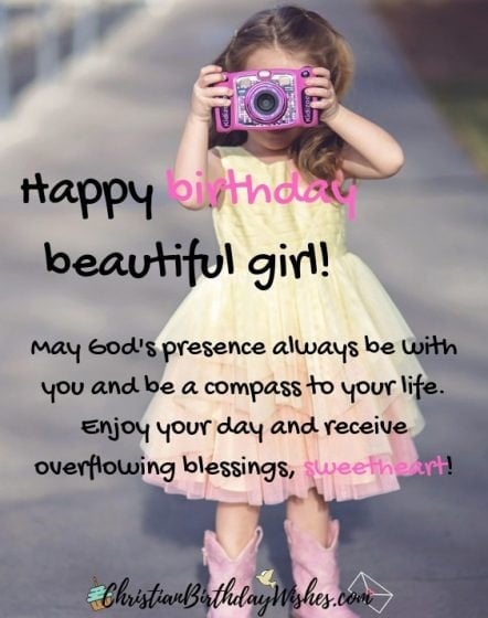 Happy Birthday Girl 75 Birthday Wishes Blessings For Little Girl