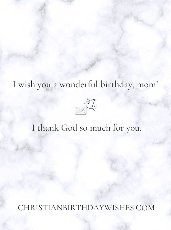 Christian birthday quotes for my mom