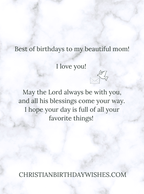 Happy Birthday mother, quote prayer