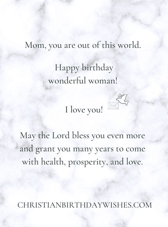 Happy bday e-card blessing for wonderful mom