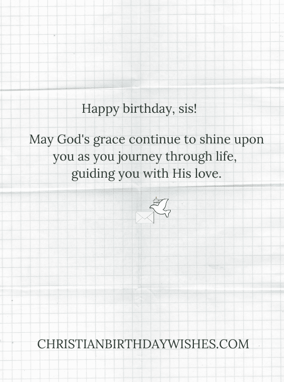 Christian Birthday Wishes for an Elder Sister