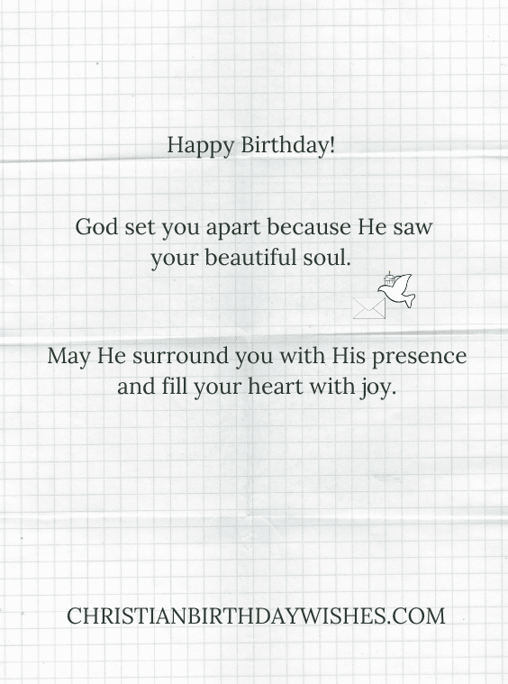 Christian Birthday text message wish