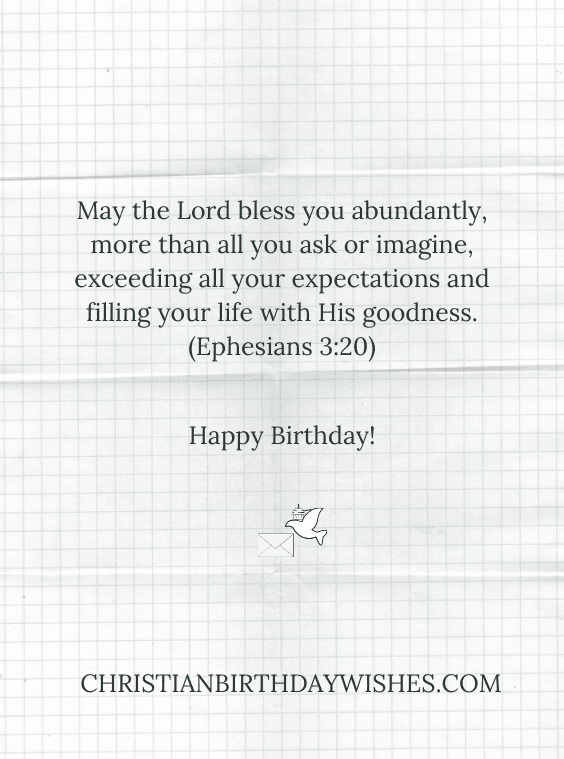 Biblical Birthday Wishes for Men