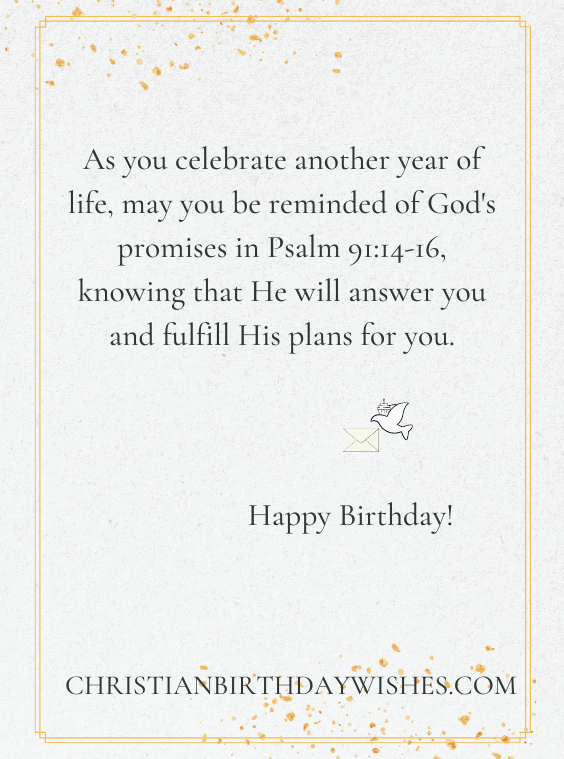 Christian Birthday Message for Him
