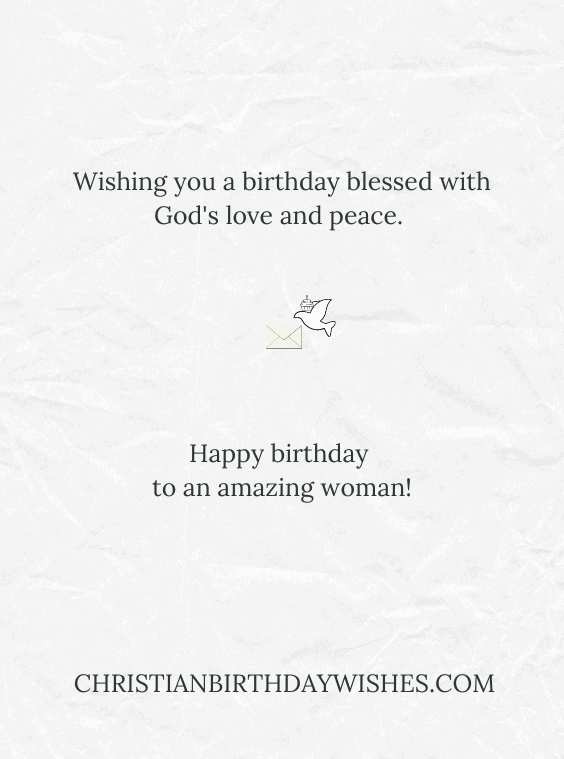 Lovely Christian Birthday Messages for Women